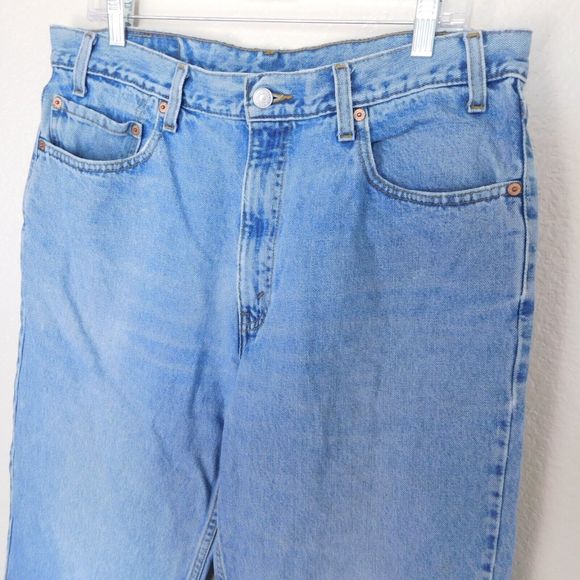 Vintage 90s 1999 Levi's Jeans Size 36 x 32 550 Casual Faded Denim 5 Pocket Blue - Picture 3 of 16